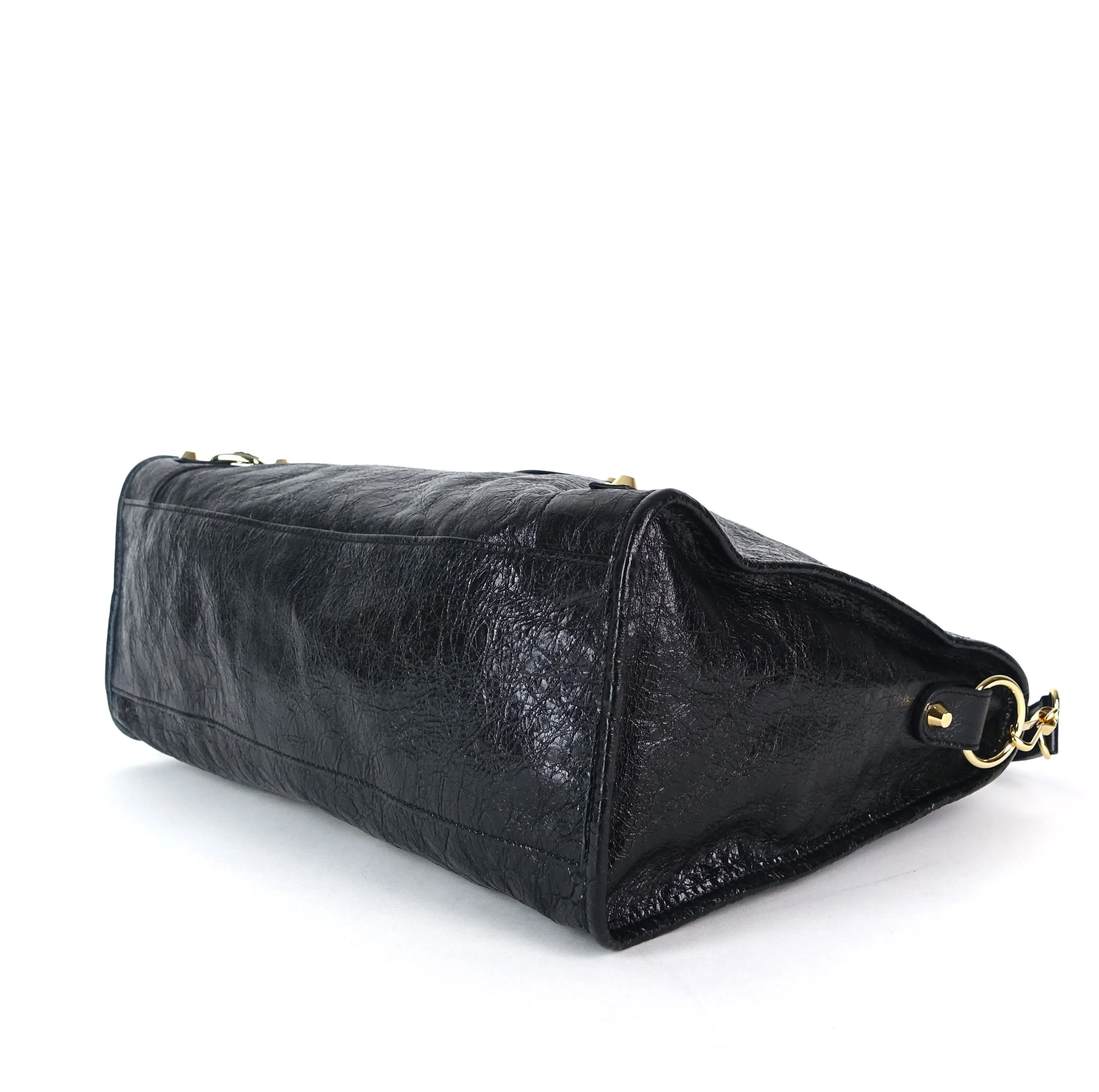 Classic Agneau Leather City Bag