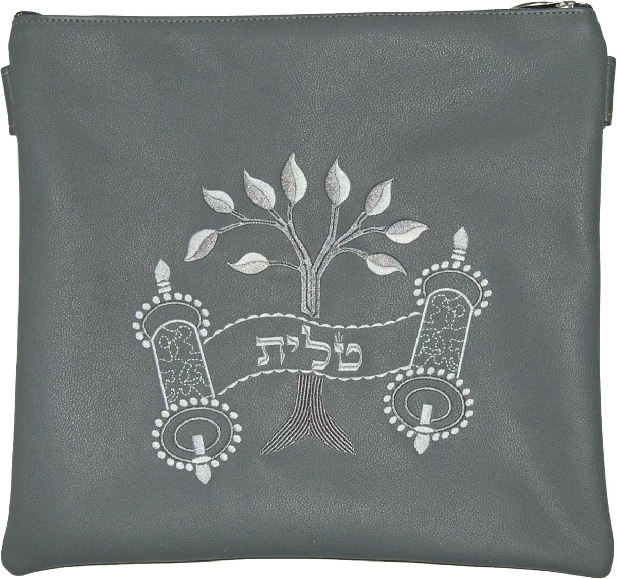 Classic Leather Tallis and Teffilin Bag Tree &amp; Torah Design, Eitz Chaim, Tree of Life 270A-LG